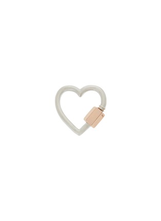 Main View - Click To Enlarge - MARLA AARON - 14K Rose Gold Sterling Silver Mixed Metals Heartlock