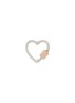 Main View - Click To Enlarge - MARLA AARON - 14K Rose Gold Sterling Silver Mixed Metals Heartlock