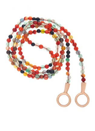 Main View - Click To Enlarge - MARLA AARON - Itty Bitty 14K Rose Gold Colored Agate Strand