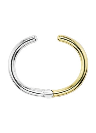 Main View - Click To Enlarge - MARLA AARON - Sterling Silver Brass Hinged Cuffling — Size 6.5-7