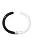 Main View - Click To Enlarge - MARLA AARON - Cloud Black Enamel Sterling Silver Hinged Cuffling — Size US 6-6.5