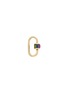 Main View - Click To Enlarge - MARLA AARON - Medium Total Baguette ROYGBV Stones 14K Gold Ruby Amethyst Sapphire Tourmaline Lock