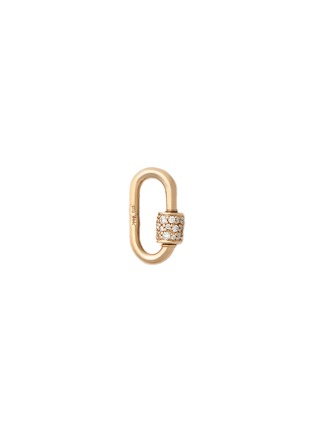 Main View - Click To Enlarge - MARLA AARON - Stoned 14K Gold Diamond Babylock