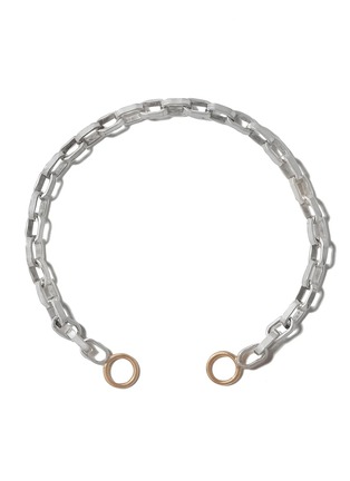 Main View - Click To Enlarge - MARLA AARON - Biker Chain 14K Gold Sterling Silver Bracelet