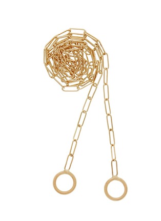 Main View - Click To Enlarge - MARLA AARON - Square Link Chain 14K Gold Necklace