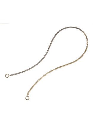 Main View - Click To Enlarge - MARLA AARON - Mixed Up Half & Half Chain 14K Gold Sterling Silver Necklace