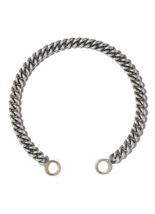 Main View - Click To Enlarge - MARLA AARON - Heavy Curb Chain 14K Gold Sterling Silver Bracelet