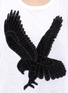 Detail View - Click To Enlarge - STELLA MCCARTNEY - Eagle-appliqué elbow-length cotton T-shirt