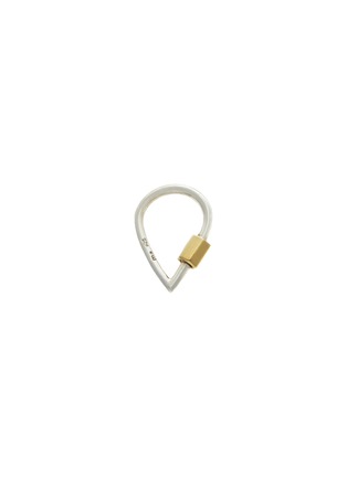 Main View - Click To Enlarge - MARLA AARON - Mixed Metals 14K Gold Sterling Silver Droplock