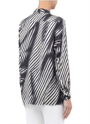 Back View - Click To Enlarge - STELLA MCCARTNEY - Printed silk-satin shirt