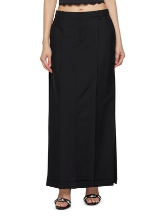 Main View - Click To Enlarge - ALEXANDERWANG - Tailored Side Slit Maxi Skirt