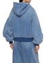 Back View - Click To Enlarge - ALEXANDERWANG - Oversized Denim Hoodie