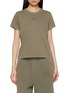 Main View - Click To Enlarge - ALEXANDERWANG - Shrunken Puff Print Logo Cotton T-Shirt