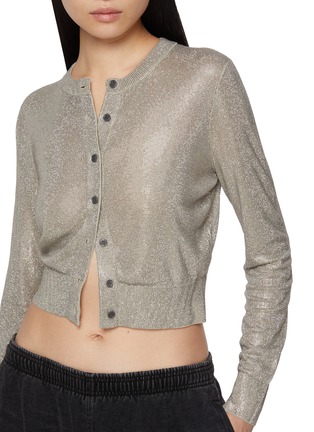  - ALEXANDERWANG - Crystal Hotfix Sheer Cardigan