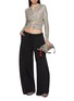 Figure View - Click To Enlarge - ALEXANDERWANG - Crystal Hotfix Sheer Cardigan