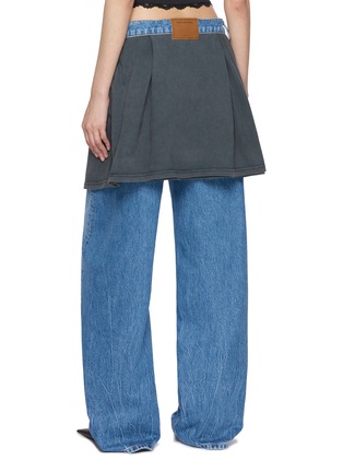 Back View - Click To Enlarge - ALEXANDERWANG - Tied T-Shirt Denim Jeans