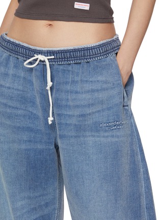  - ALEXANDERWANG - Elasticated Drawstring Waistband Denim Sweatpants