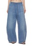Main View - Click To Enlarge - ALEXANDERWANG - Elasticated Drawstring Waistband Denim Sweatpants