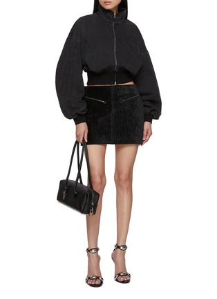 Figure View - Click To Enlarge - ALEXANDERWANG - Low Waist Mini Skirt