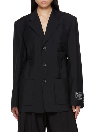 Main View - Click To Enlarge - ALEXANDERWANG - Wool Mohair Tailored Wool Mohair Blazer