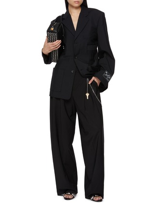 Figure View - Click To Enlarge - ALEXANDERWANG - Wool Mohair Tailored Wool Mohair Blazer
