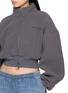  - ALEXANDERWANG - Cropped Mock Neck Zip Up Jacket