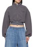 Main View - Click To Enlarge - ALEXANDERWANG - Cropped Mock Neck Zip Up Jacket