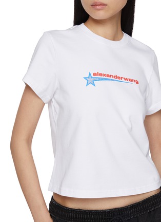  - ALEXANDERWANG - Crystal Hotfix Star Cotton Jersey T-Shirt