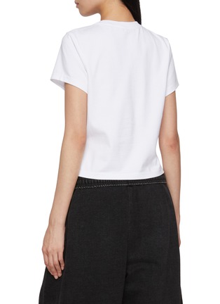Back View - Click To Enlarge - ALEXANDERWANG - Crystal Hotfix Star Cotton Jersey T-Shirt
