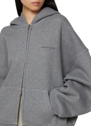  - ALEXANDERWANG - Hotfix Crystal Zip Up Hoodie
