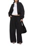 Figure View - Click To Enlarge - ALEXANDERWANG - Cropped Funnel Neck Brushed Denim Jacket