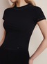 Detail View - Click To Enlarge - SILKY MIRACLE - Nude Swarovski Crystal T-Shirt — Black/Size S