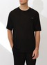 Detail View - Click To Enlarge - SILKY MIRACLE - Nude Men's Knit Short Sleeve Top — Black/Size M