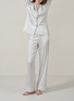 Detail View - Click To Enlarge - SILKY MIRACLE - Petite Flower Bouquet Pyjama Set — Blue/Size M