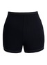 Main View - Click To Enlarge - SILKY MIRACLE - Nude Swarovski Crystal Brief Shorts — Black/Size M