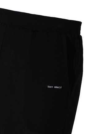  - SILKY MIRACLE - Nude Men's Knit Straight Leg Pyjama Trousers — Black/Size L