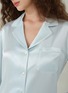 Detail View - Click To Enlarge - SILKY MIRACLE - Miracle Silk Pyjama Set — Blue/Size M