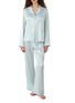 Main View - Click To Enlarge - SILKY MIRACLE - Miracle Silk Pyjama Set — Blue/Size M