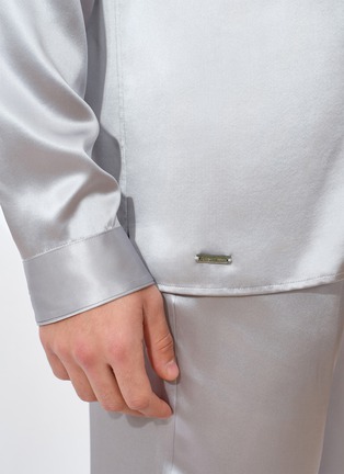  - SILKY MIRACLE - Miracle Men's Silk Pyjama Set — Grey/Size M