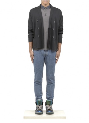 Figure View - Click To Enlarge - LANVIN - Cotton straight-leg jeans