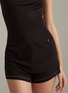  - SILKY MIRACLE - Nude Swarovski Crystal Brief Shorts — Black/Size S