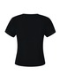 Detail View - Click To Enlarge - SILKY MIRACLE - Nude Swarovski Crystal T-Shirt — Black/Size M