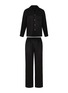 Main View - Click To Enlarge - SILKY MIRACLE - Miracle Men's Silk Pyjama Set — Black/Size M
