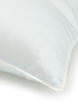 Detail View - Click To Enlarge - SILKY MIRACLE - Silk Square Cushion — Light Blue