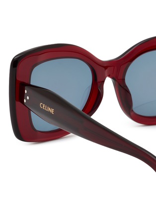 Detail View - Click To Enlarge - CELINE - 3 Dots Acetate Rectangular Sunglasses