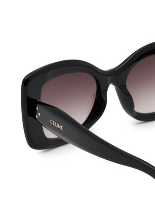Detail View - Click To Enlarge - CELINE - 3 Dots Acetate Rectangular Sunglasses
