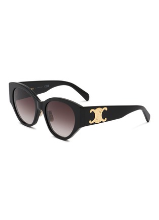 Main View - Click To Enlarge - CELINE - Maxi Triomphe Acetate Round Sunglasses