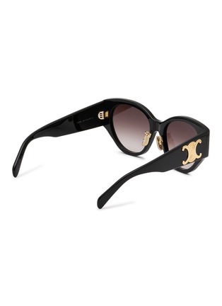 Figure View - Click To Enlarge - CELINE - Maxi Triomphe Acetate Round Sunglasses