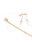 Detail View - Click To Enlarge - FENDI - Fendi First Crystal Metal Square Optical Glasses