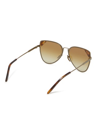Figure View - Click To Enlarge - FENDI - Square Metal Sunglasses